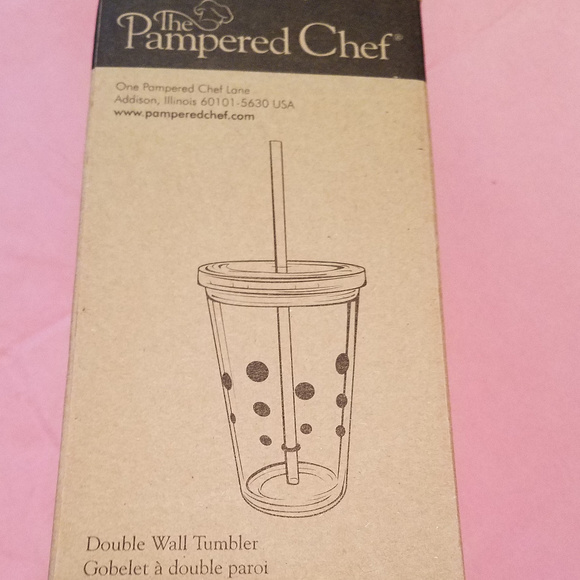 Double Walled Dots Tumbler Pampered Chef - Picture 2 of 2